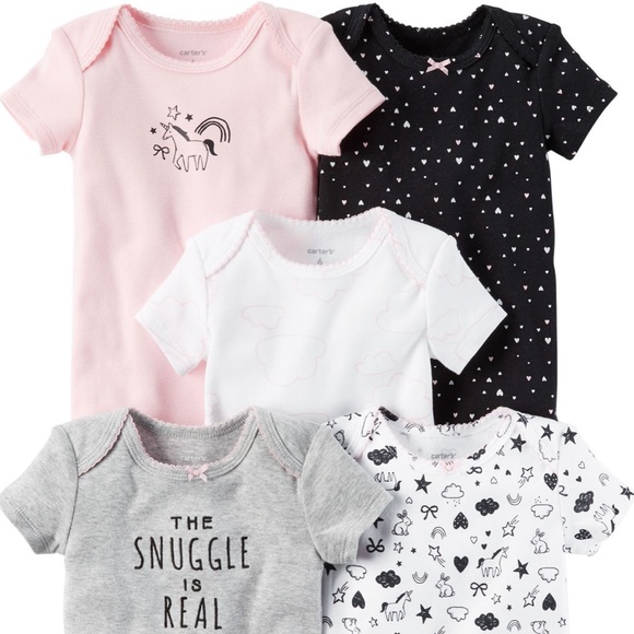 Carter's Other - Carter’s 5-Pk Unicorn Snuggle Onesies!